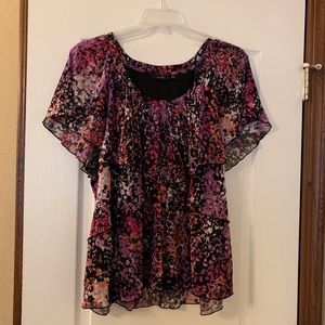 Apt. 9 Ruffled Colorful Top. 2X